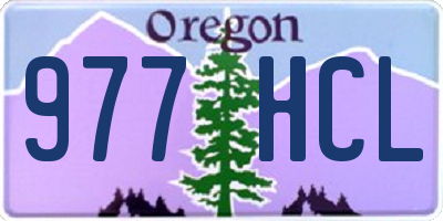 OR license plate 977HCL