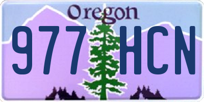 OR license plate 977HCN