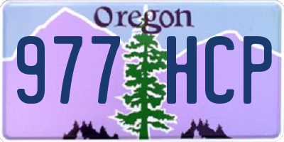 OR license plate 977HCP