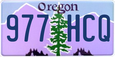 OR license plate 977HCQ