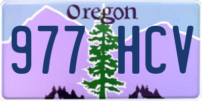 OR license plate 977HCV