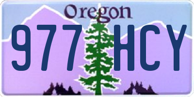 OR license plate 977HCY