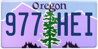 OR license plate 977HEI