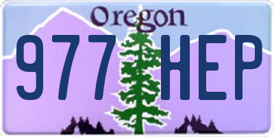 OR license plate 977HEP