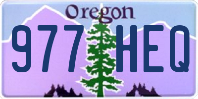 OR license plate 977HEQ
