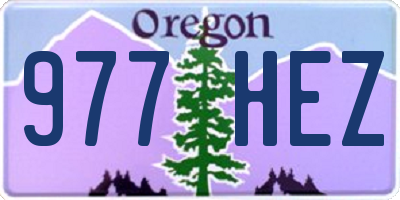 OR license plate 977HEZ