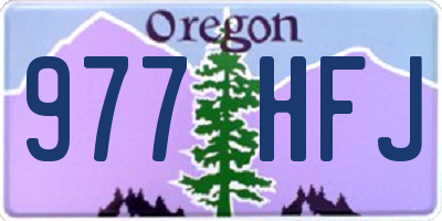 OR license plate 977HFJ