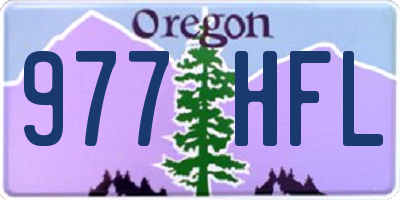 OR license plate 977HFL