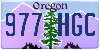 OR license plate 977HGC