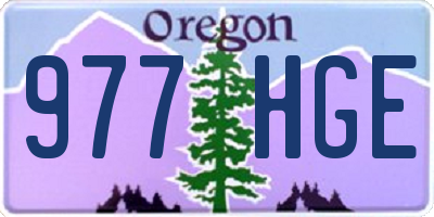 OR license plate 977HGE
