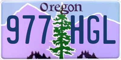 OR license plate 977HGL