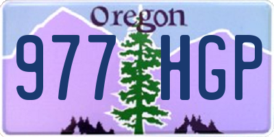 OR license plate 977HGP