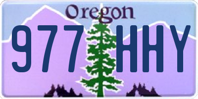 OR license plate 977HHY