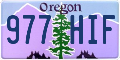 OR license plate 977HIF