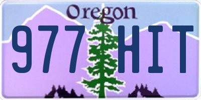 OR license plate 977HIT