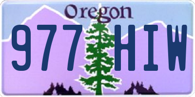 OR license plate 977HIW