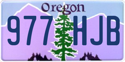 OR license plate 977HJB