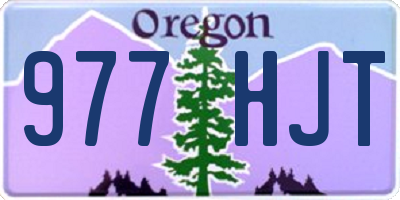 OR license plate 977HJT