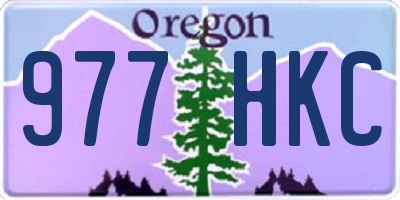 OR license plate 977HKC
