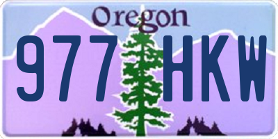 OR license plate 977HKW