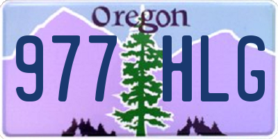 OR license plate 977HLG