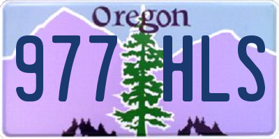OR license plate 977HLS