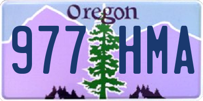 OR license plate 977HMA