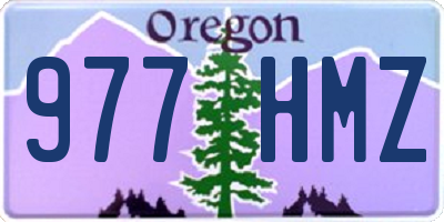 OR license plate 977HMZ
