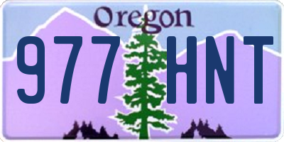 OR license plate 977HNT
