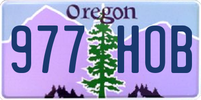 OR license plate 977HOB