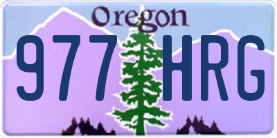 OR license plate 977HRG