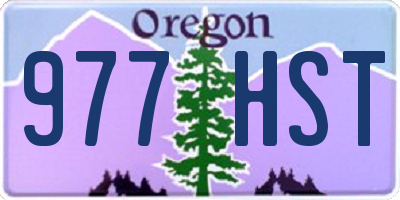 OR license plate 977HST