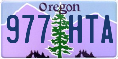 OR license plate 977HTA
