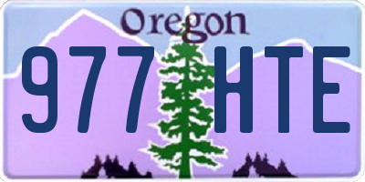 OR license plate 977HTE