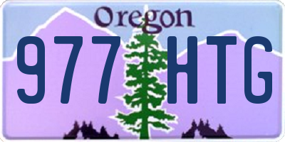 OR license plate 977HTG
