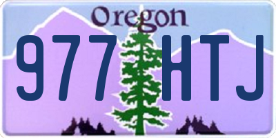 OR license plate 977HTJ