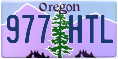 OR license plate 977HTL