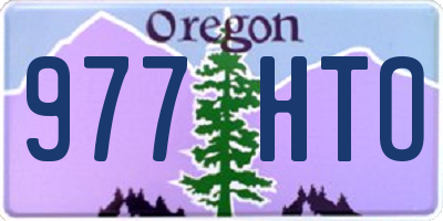 OR license plate 977HTO