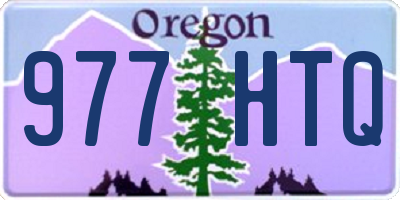 OR license plate 977HTQ