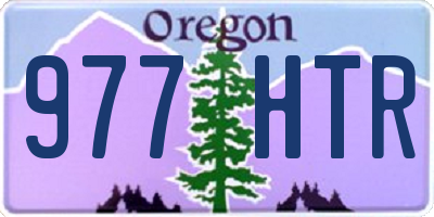 OR license plate 977HTR