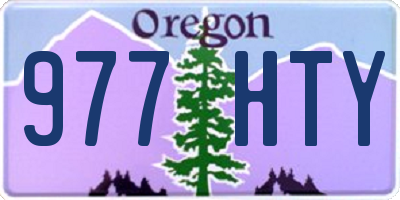OR license plate 977HTY