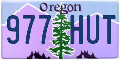 OR license plate 977HUT