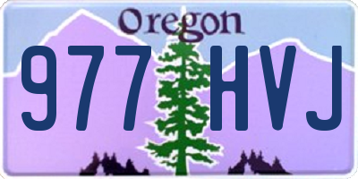 OR license plate 977HVJ