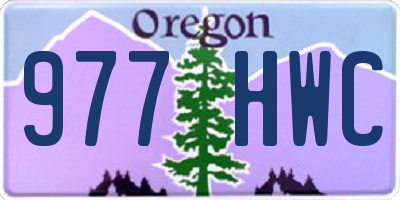 OR license plate 977HWC
