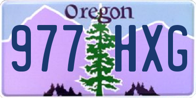OR license plate 977HXG