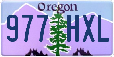 OR license plate 977HXL
