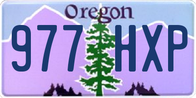 OR license plate 977HXP