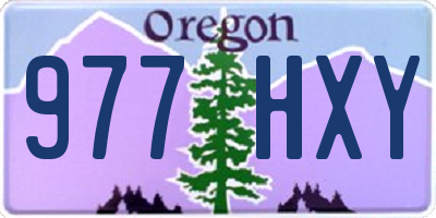 OR license plate 977HXY
