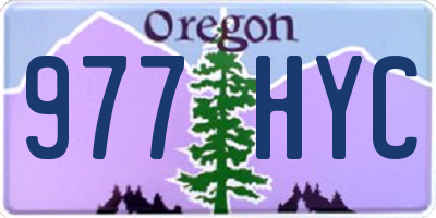 OR license plate 977HYC