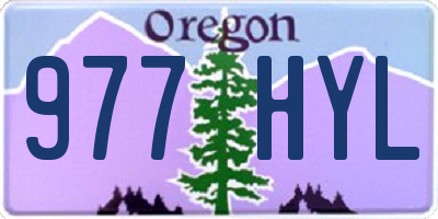 OR license plate 977HYL
